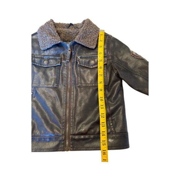 Hawke & Co. Faux Leather Bomber Jacket Size 3T - Picture 14 of 14